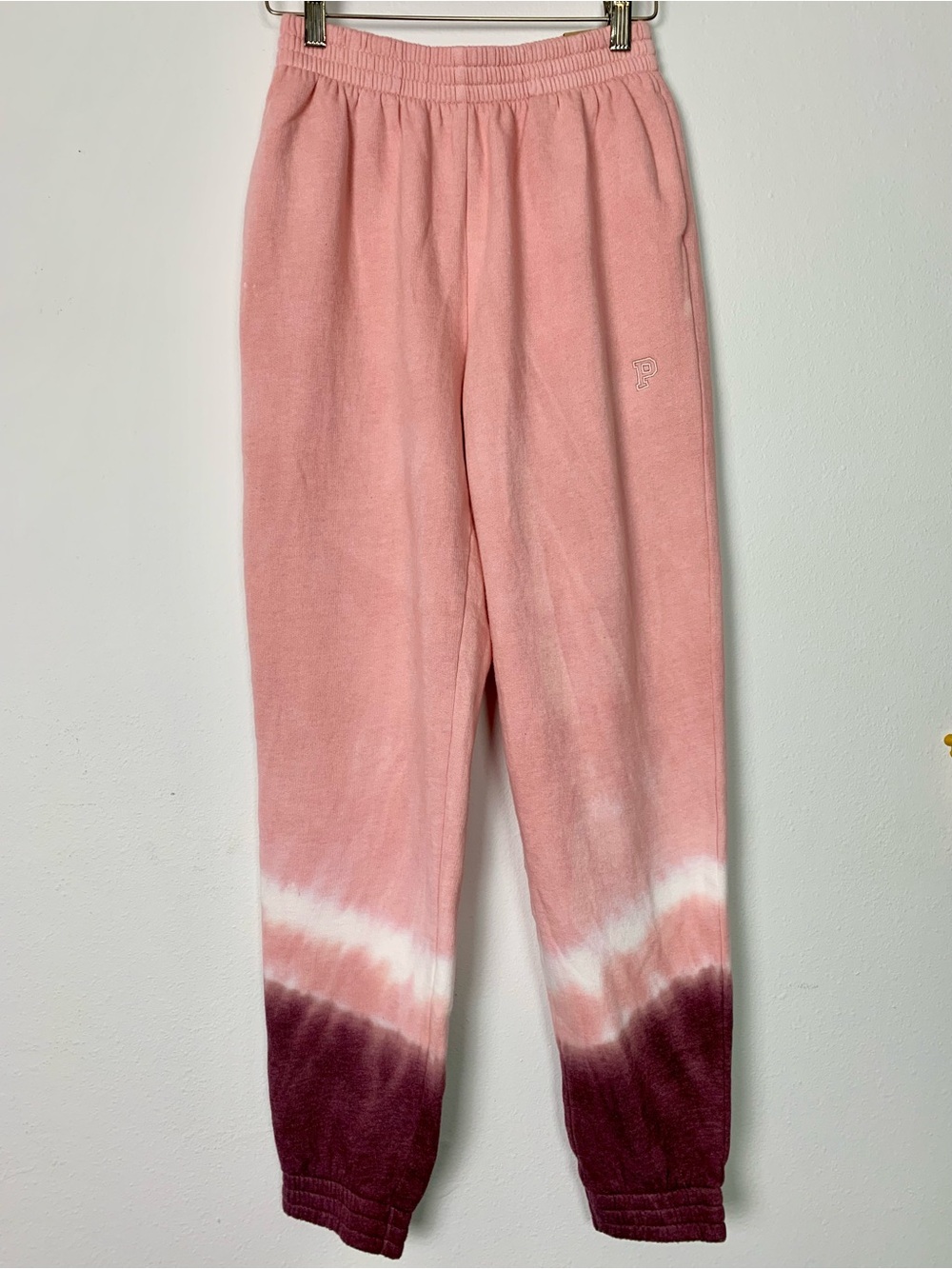 NWT XS Victoria’s Secret PINK High Waist Campus Joggers Tie Dye Sweatpants VS